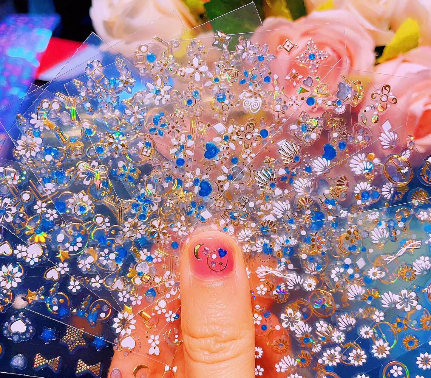 Fingertip Password指尖密码™ Pics Semi Cured Gel Nail Strip Nail art stickers False Nail Body art stickers