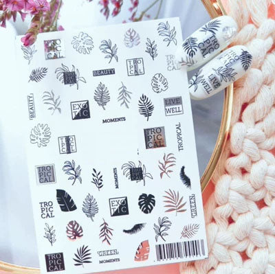 Fingertip Password指尖密码™ Pics Semi Cured Gel Nail Strip Nail art stickers False Nail Body art stickers
